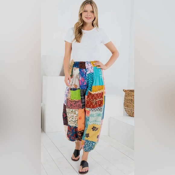 Kathmandu Multicolor Patchwork Joggers - Picture 3 of 3